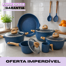 Jogo de Panelas Imperial™ em Cerâmica Premium com Tampas de Vidro Temperado