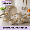 Jogo de Panelas Imperial™ em Cerâmica Premium com Tampas de Vidro Temperado