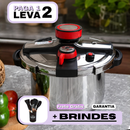 [Leve 2 Pague 1] Panela de Pressão Ultrachef de 3 Camadas de Aço Inoxidável com Alças de Borracha | + BRINDES: Kit de Utensílios de Cozinha.