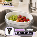 [LEVE 5 PAGUE 3] Vasilhas Multifuncional LHome com Escorredor Inteligente + Kit Utensílios