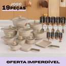 Conjunto de Panelas de Cerâmica 19 Peças Antiaderentes [ÚLTIMAS UNIDADES]