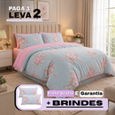 [LEVE 2 PAGUE 1] Roupa de Cama Poliana em Algodão e Poliéster +Brindes: 2 Capas de Travesseiro