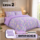 [LEVE 2 PAGUE 1] Roupa de Cama Poliana em Algodão e Poliéster +Brindes: 2 Capas de Travesseiro