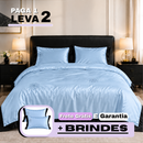 [LEVE 2 PAGUE 1] Edredom Valentina em Cetim e Seda Gelo (Beleza que Aconchega) +2 BRINDES: Capas para Travesseiro